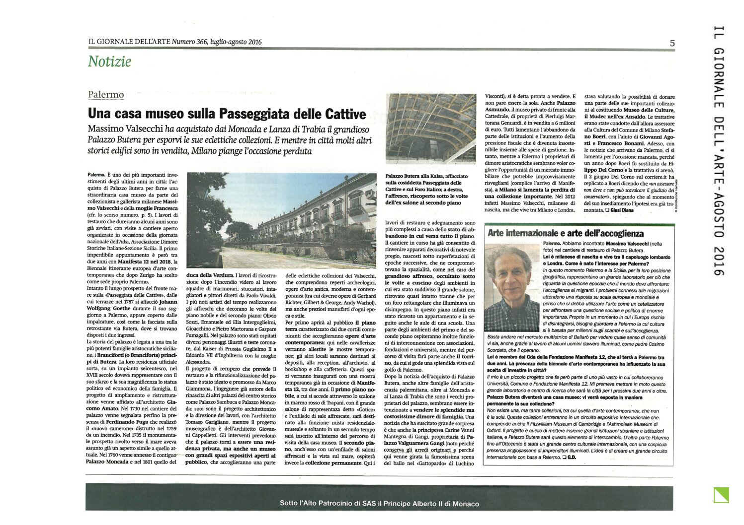 Il Giornale dell’Arte 15-08-2016