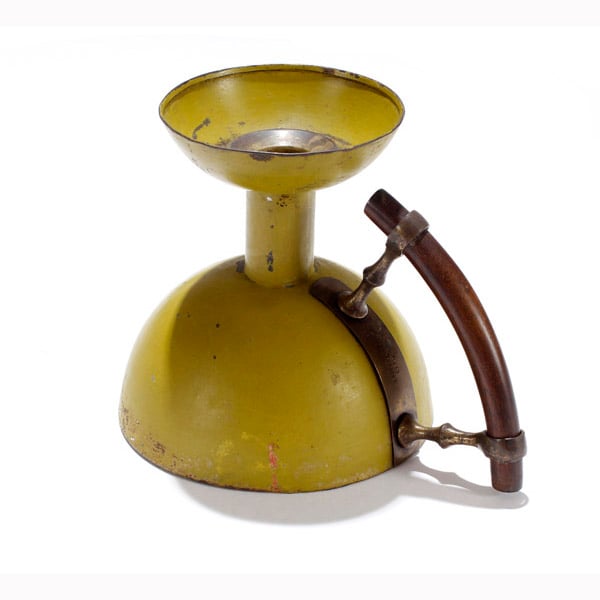 Candeliere in metallo dipinto